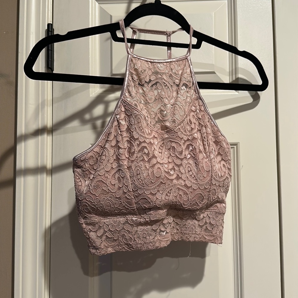 Pink crop top